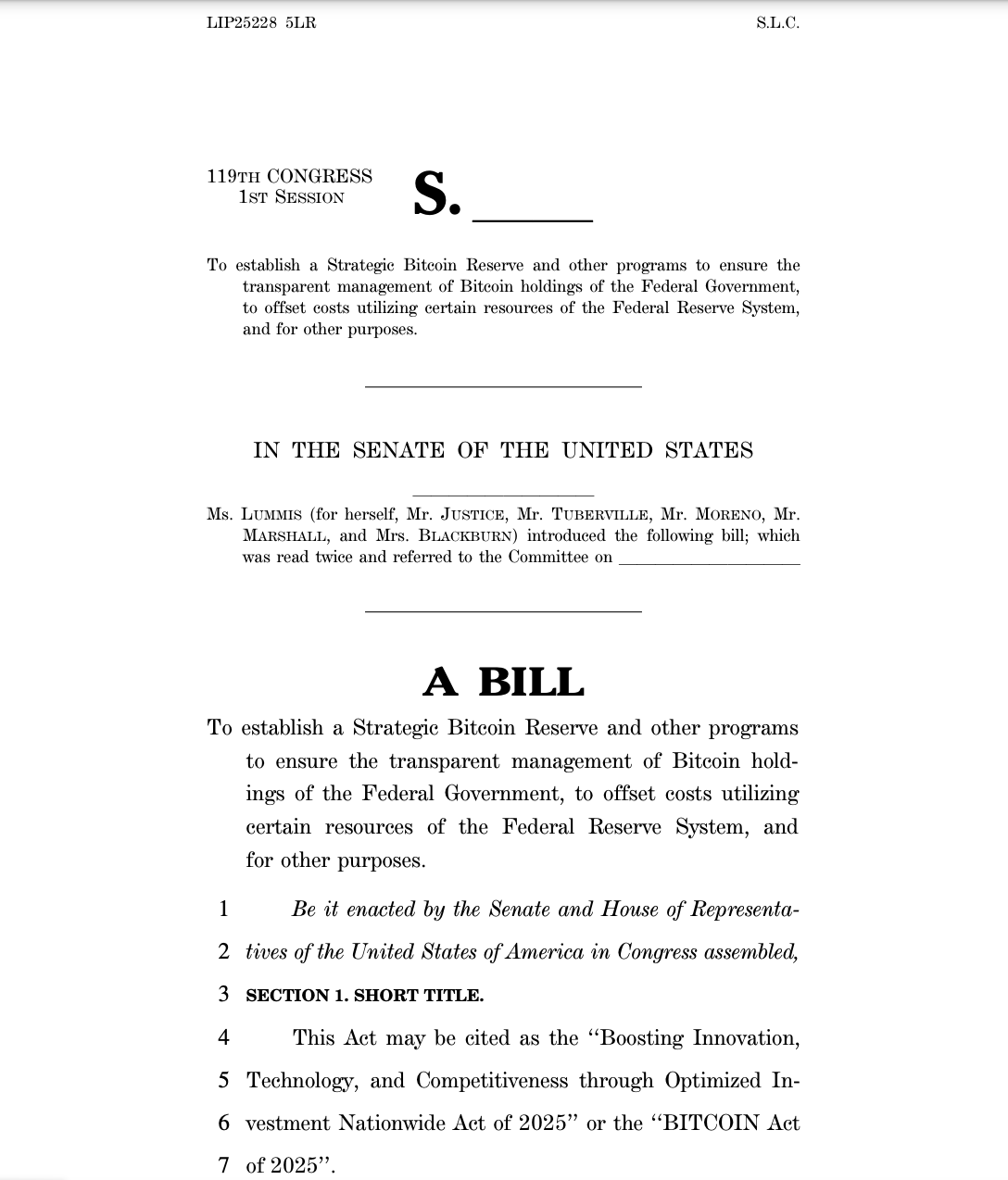 Congress, Senate, Bitcoin Regulation, US Government, United States