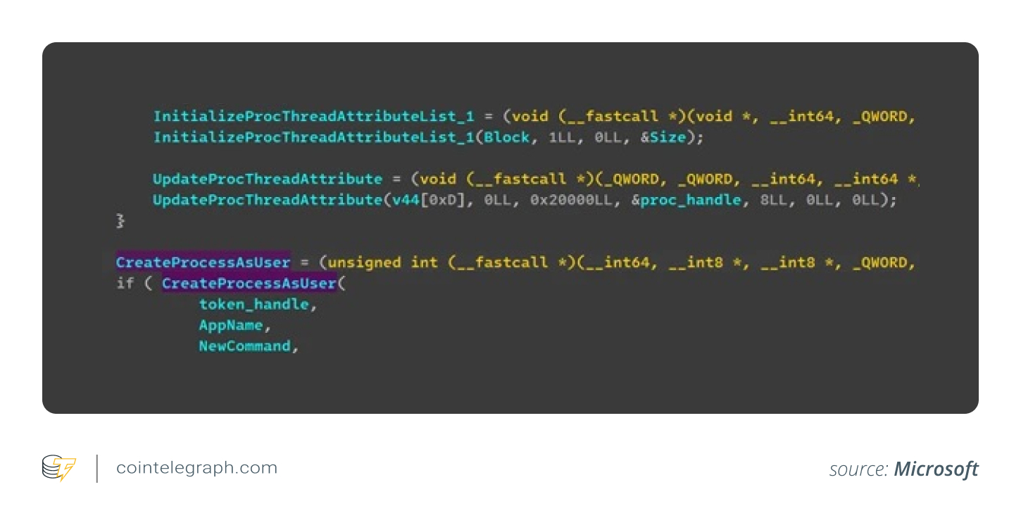 StilachiRAT launches process as another user